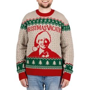 National Lampoon Christmas Vacation Clark Griswold Holiday Sweater Mens XL NWT